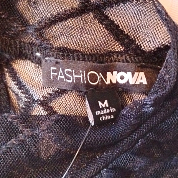 Fashion Nova Black "This Is What You Do Bodysuit", Size: M, NWT - Picture 5 of 12